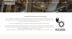 Desktop Screenshot of masterpaklb.com